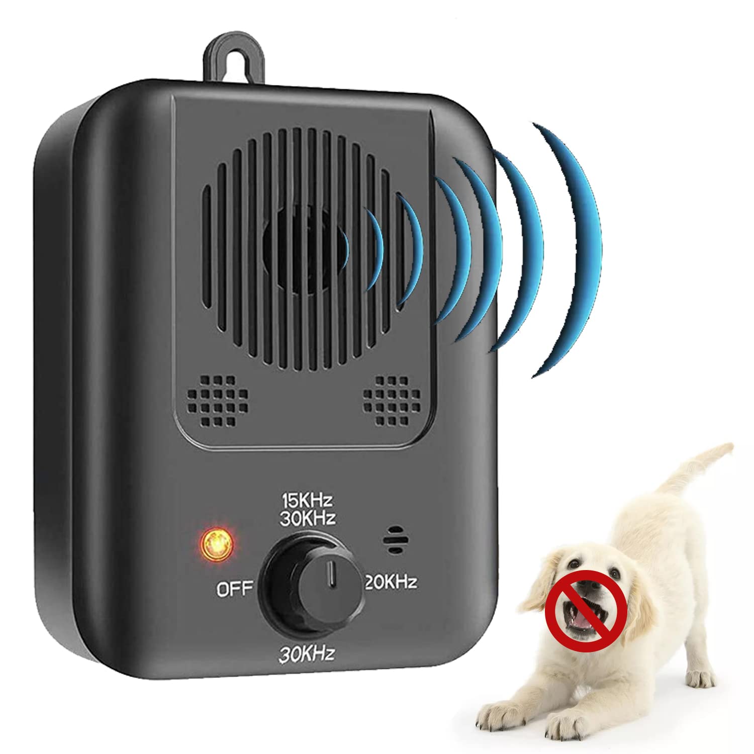 Busdeals Anti Barking Device, 3 Sensitivity and Frequency Levels Sonic Dog Barking Control Device, Long Range Ultrasonic Stop Dog Bark Deterrent, Rechargeable Dog Bark Control Indoors and Outdoors