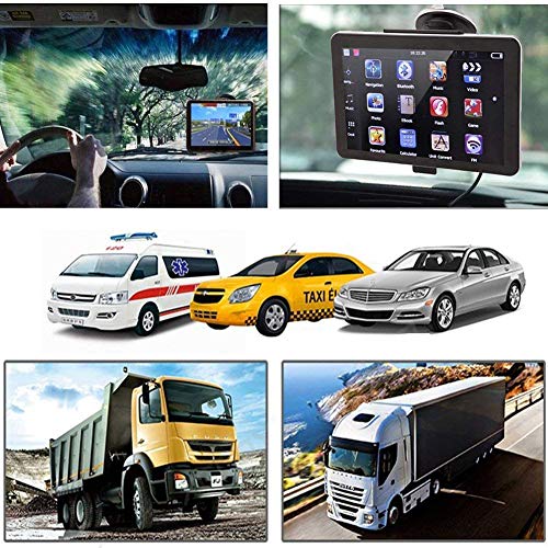 7.1 Inch GPS Navigator, 2019 Updated Lifetime Navigation Stereo System Touch Screen with Large 8GB Memory Multi Language Maps Spoken for Car Vehicle Truck Taxi ... - Thumbnail 4