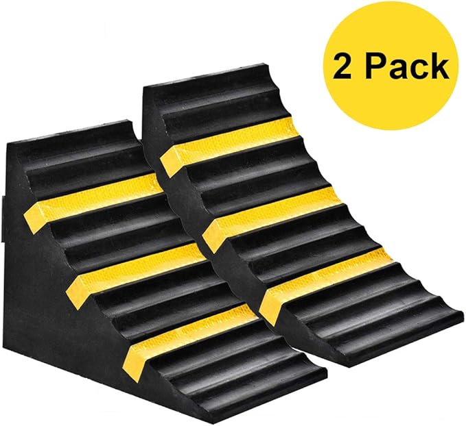 RELIANCER 2 Pack Wheel Chocks Heavy Duty Extra Large