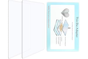 BAOFALI 3 Pcs/Set Standard Cutting Pads and Thin Die Adapter for Die Cutting Machine for Die Cutting Machine；Clear Polycarbonate Cutting Pads Die Cutting Plates DIY Scrapbooking Paper Crafting