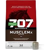 Formula 707 MuscleMx Muscle Supplement for Horses, 3 lb, 32 Servings | Conditioning and Weight Gain Support for Horses, Show Safe, with Lysine, Creatine, Gamma Oryzanol and OKG