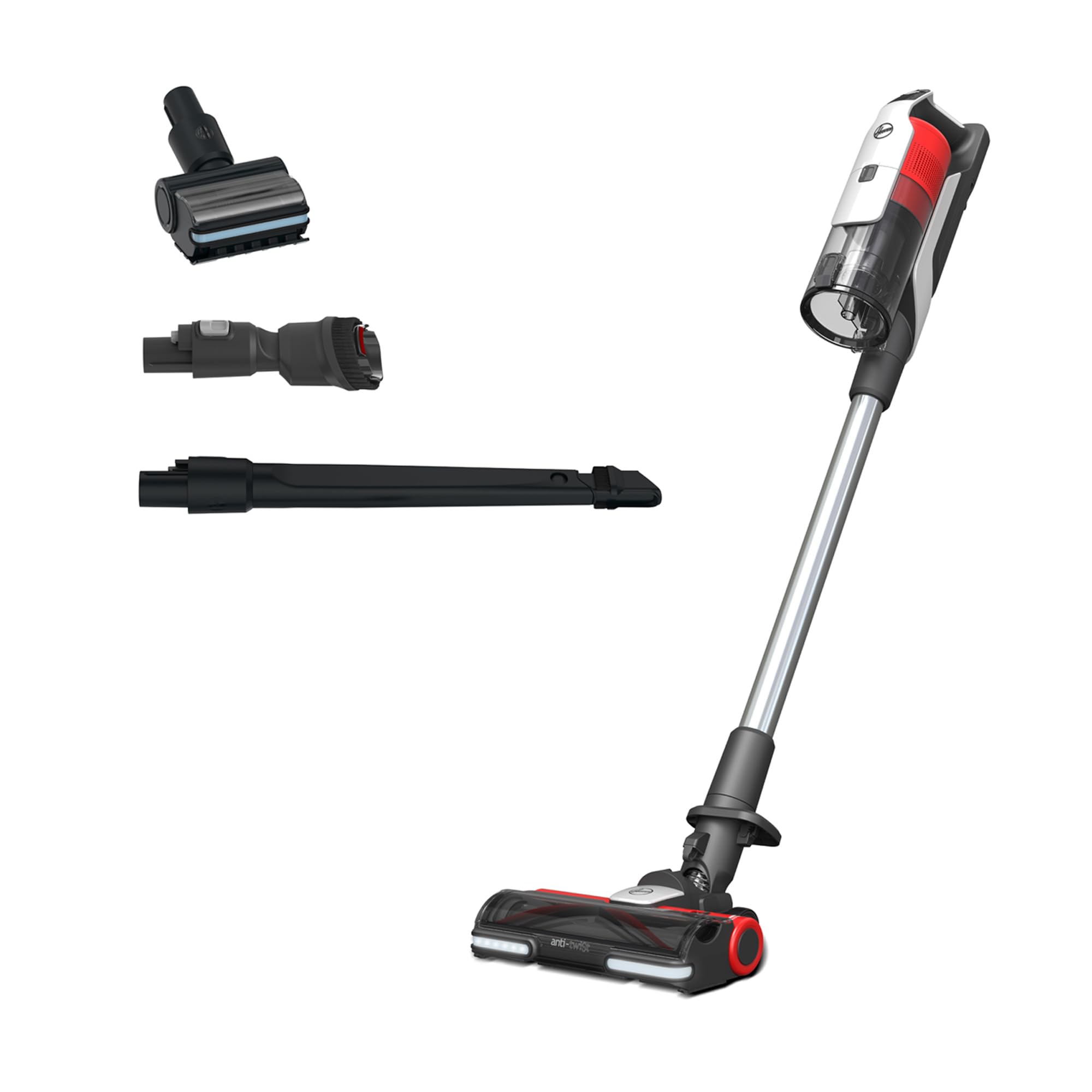 Hoover Hf916Bf Aspirateur Balai Sans Fil Edition Limitée Spéciale Animaux, Voiture Et Espaces Etroits, Ultra Puissant, Grande Autonomie, Buse Flexible Incluse, Brosse Anti-Emmêlement, Eclairage Led