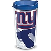 Tervis Made in USA Double Walled NFL New York Giants Insulated Tumbler Cup Keeps Drinks Cold & Hot, 16oz, Genuine