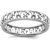 JewelryWeb 925 Sterling Silver Stackable Sagittarius Zodiac Ring Stackable Ring for Women
