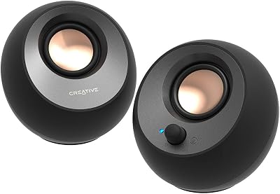 Creative Pebble V3 Minimalistic 2.0 Desktop Speakers USB Bluetooth 5.0 8W RMS