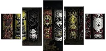 Amazon De Obella Modern Leinwand Bilder Drucke Art Wand 5 Stuck