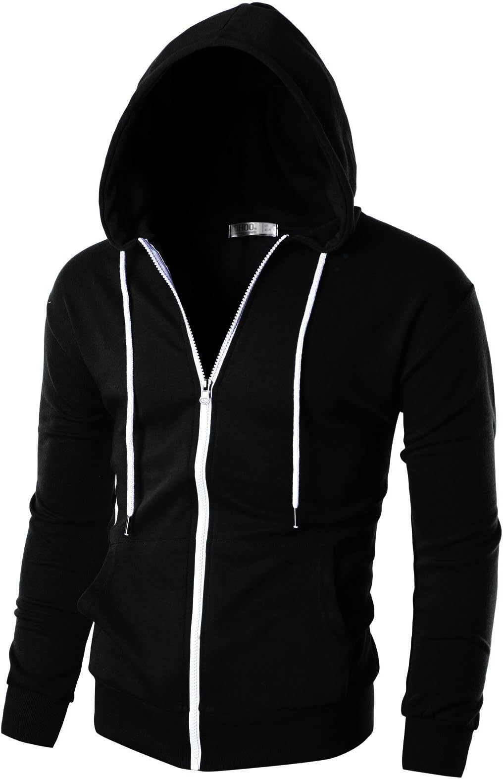OhooMen's Zip Up Hoodie Lightweight Sweatshirt Full Zip Hooded Jacket