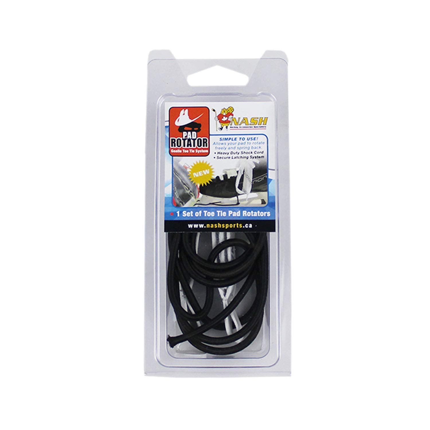 Nash A&R Sports Hockey Goalie Pad Rotator System Shock Cord Toe Ties