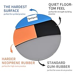 Tipatyard Drum Practice Pad, Drum Pad 12 Inch