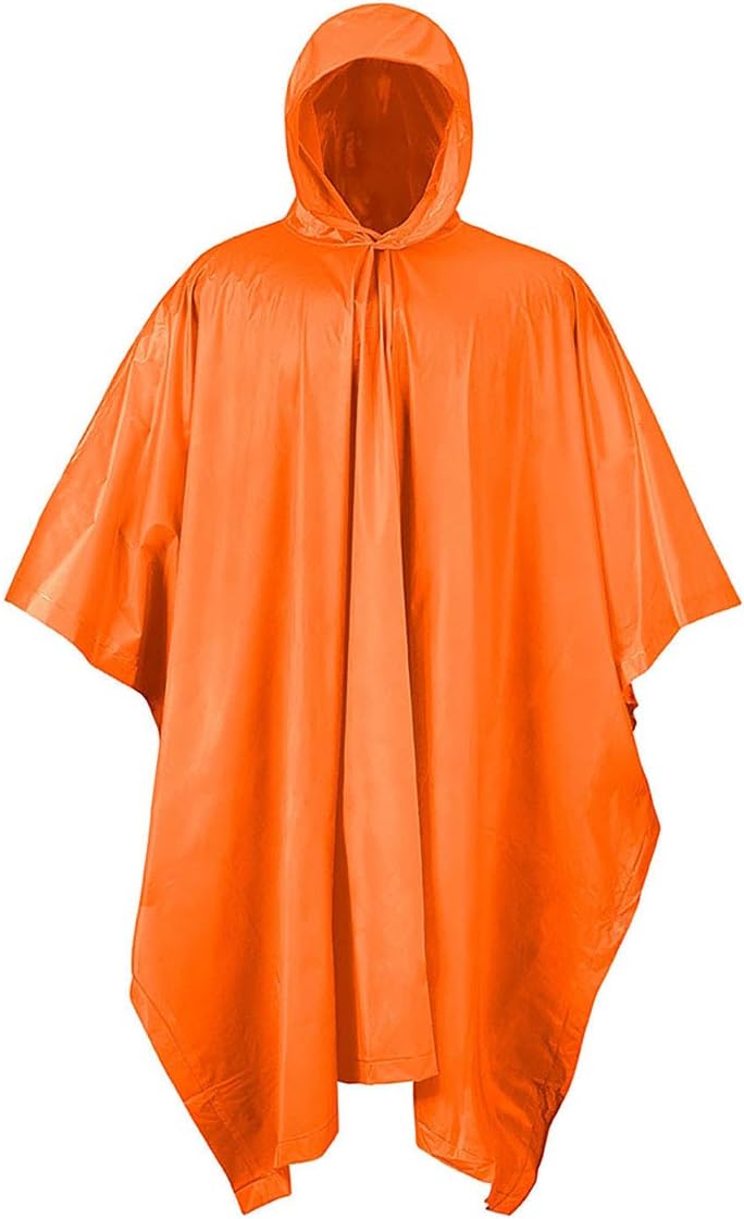 Blaze Orange RPS Outdoors 51-112BO PVC Rain Poncho Motorcycle