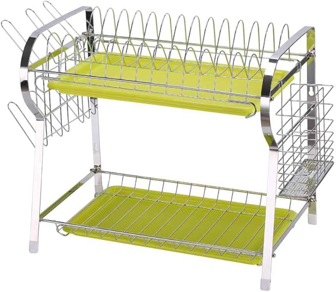 Cloudwalk Escurridor de Platos y Vasos con Bandeja Escurreplatos Secaplatos de Cocina Compacto Pared