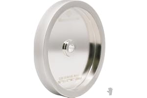 Moao Store MORESUPERHARD CBN Grinding Wheel 6 inch,1000 Grit,1/2"" Bore,1"" Wide,Compatible with All Kinds of 6 inch Bench Grinders,for Sharpening High Speed Steel Tools WoodTurining Tools, Silver