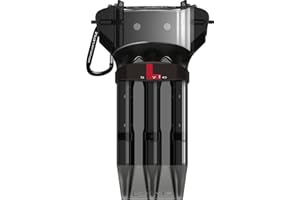 LSTYLE Dart Case: Krystal One Hard Plastic Dart Set Holder for Soft Tip and Steel Tip Darts - Clear Black