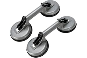 VICHUNHO Glass Lifting Suction Cups Heavy Duty Vacuum Aluminum Alloy Handle Holder to Lift Large Glass/Floor Gap Fixer/Tile Lifter/Moving Window,Mirror/Windshield Removal & Install Tool
