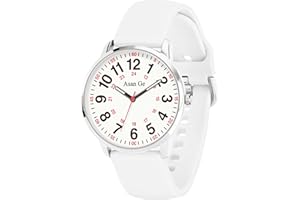Asan Ge Nurse Watch for Nurse Medical Professionals Students Doctors Women Men Waterproof Watch 24 Hour Military Time Luminouse Easy to Read Dial with Second Hand