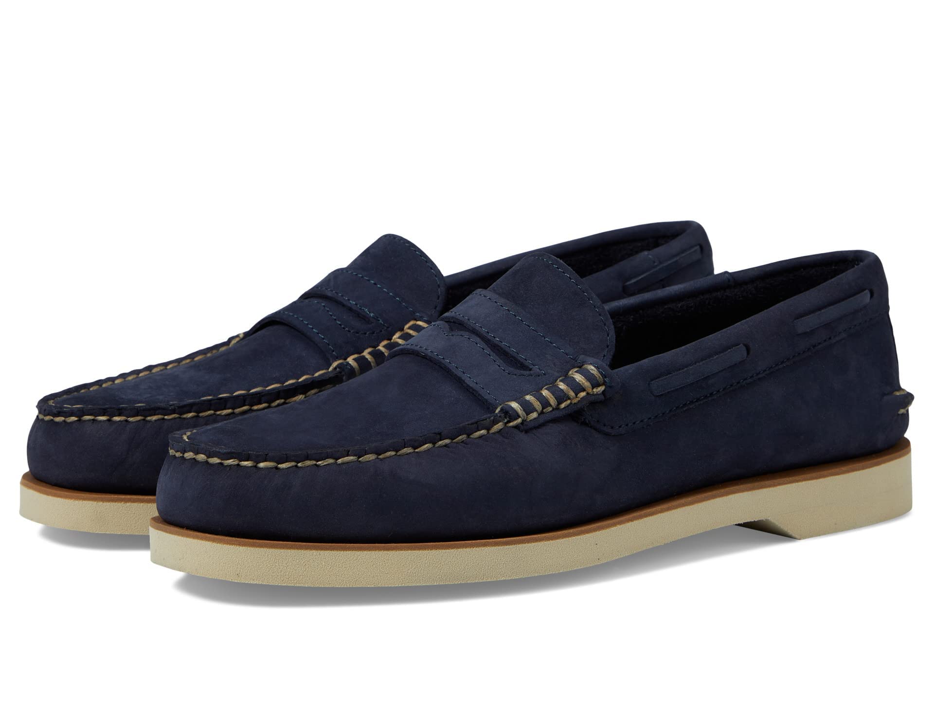 Sperry Mens Shoes Men’s Authentic Original Penny Boat Shoe, Navy, 6