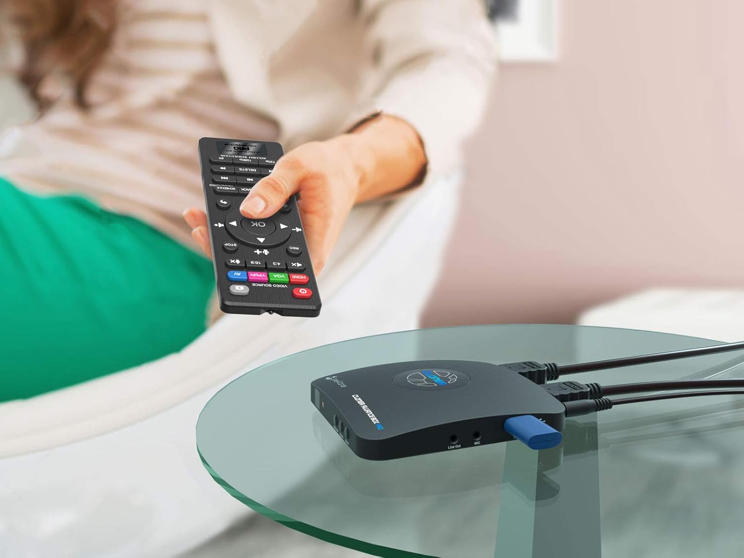 HDML-Cloner Box Pro, Capture 1080p HDMI Videos/Games and Play Back Instantly with The Remote Control, Schedule Recording, HDMI/VGA/AV/YPbPr Input. No PC Required. : Camera & Photo