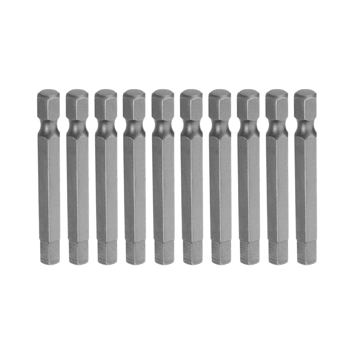 Utoolmart 6mm Dia Hex Tip 1/4Inch Hex Shank Magnetic Screwdriver Bits 50mm Total Length S2 Steel Quick Release Shank Professional Screwdriver Bit for Electric Air Drills Household Maintenance 10pcs