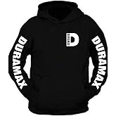 GawxTee Duramax White Pocket Design Color Black Hoodie Hooded Sweatshirt