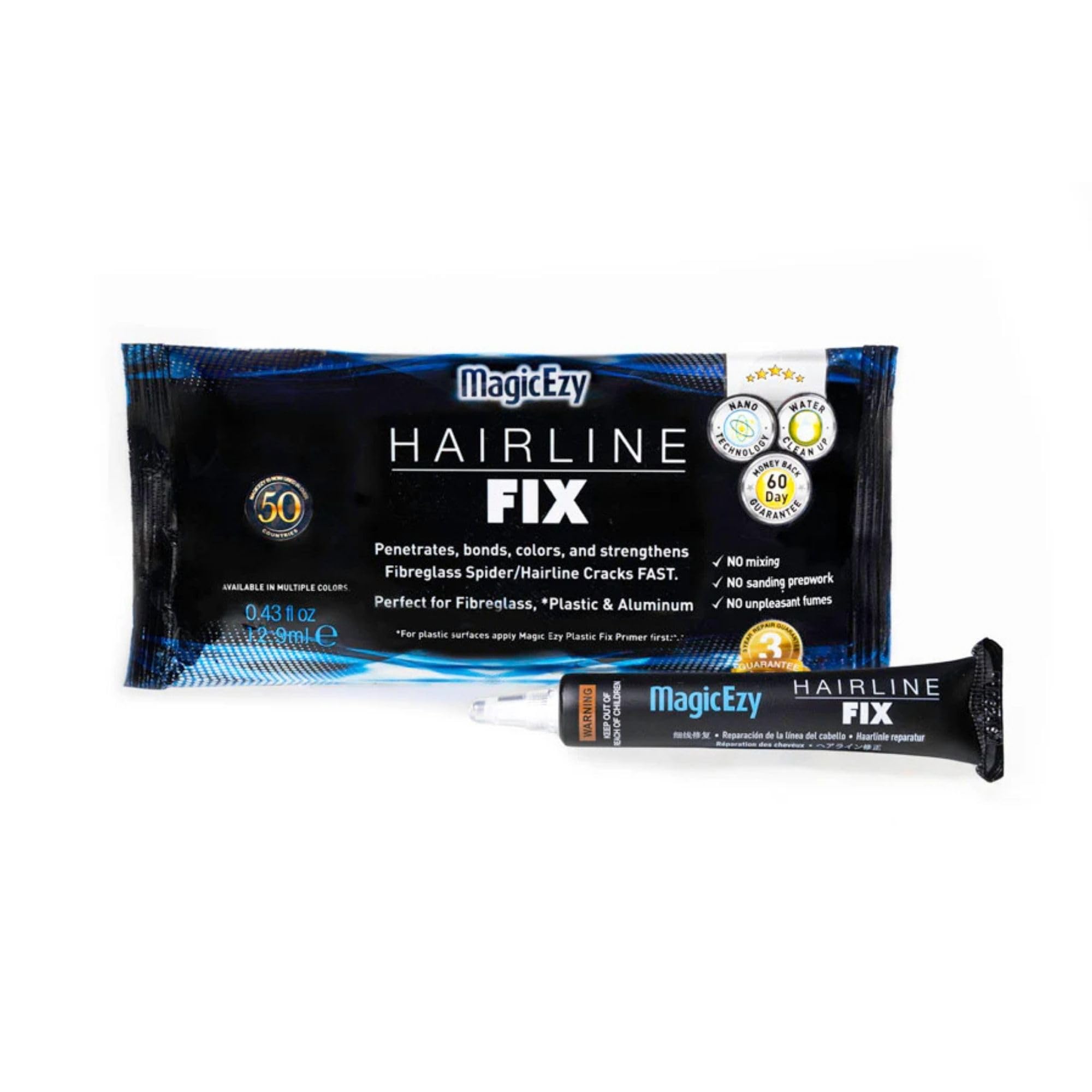 MagicEzy Hairline Fix - (Burgundy) | Marine Gelcoat TouchUp Repair| Fix Stress Cracks and Scratches Like a Pro | Fibreglass Boat Repair Kit | Boats, Jet Skis