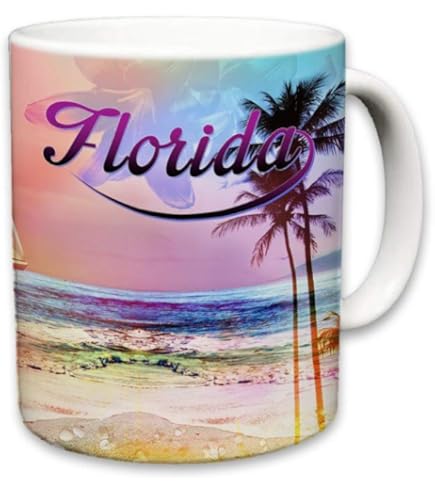 Amazon.com: Mug Florida Coffee Mugs 12 oz Combo Souvenirs Gifts, Fun Florida  Gift State Map for Mom Christmas Birthday and Him & Her, Unique Miami  Orlando Key West Gifts for Men &