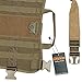 EXCELLENT ELITE SPANKER Tactical Dog Molle Vest Harness Training Dog Vest Handle with 2~3 Detachable Pouches(Brown-L)