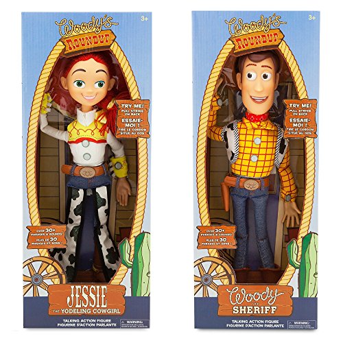 Disney Store Exclusive Toy Story Talking Woody and Jessie Dolls 16