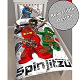 Lego Ninjago Warrior Single/US Twin Duvet Cover and Pillowcase Set
