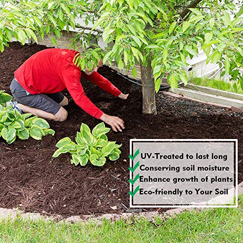 kdgarden Premium 5oz Pro Weed Barrier Landscape Fabric Ground Cover Heavy Duty Commercial Anti-Weed Gardening Mat, 5ft x 250ft, Black - Thumbnail 3