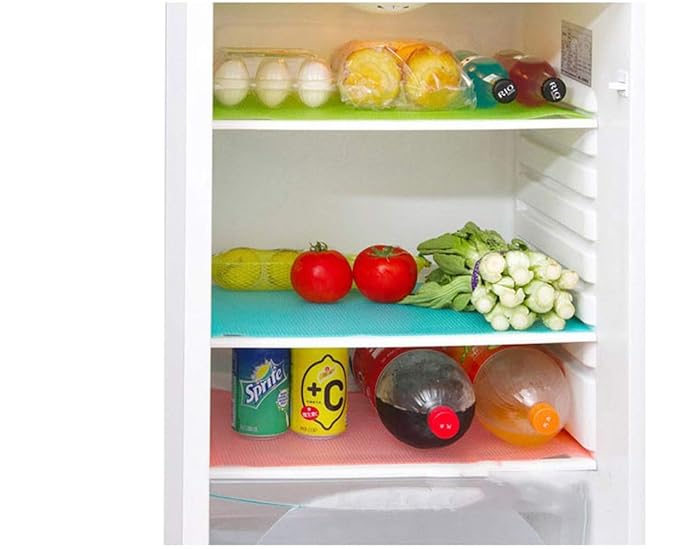 Gudelaa 4 Piezas EVA Refrigerador Tapetes Cocina Verduras Frutas ...