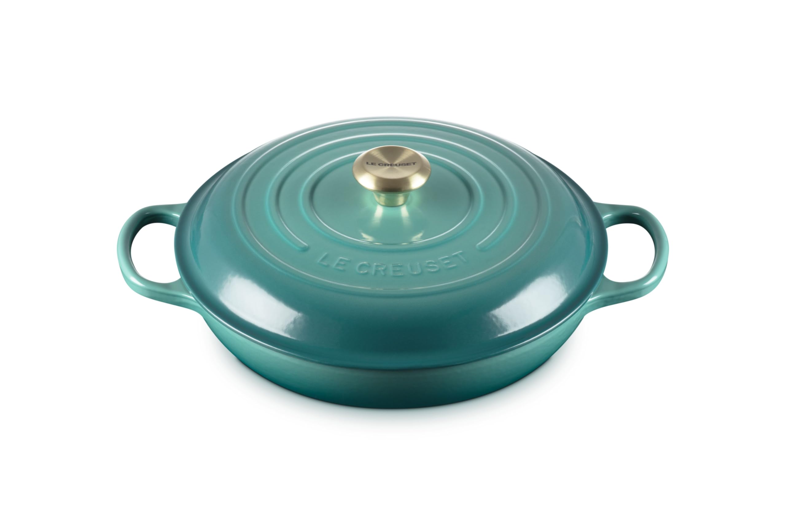 Le Creuset Enameled Cast Iron Signature Round Braiser, 3.5qt., Riviera