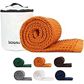 KOSMU Luxury Organic Japanese Cotton Waffle Bath Towel | Thick, Absorbent, Quick Dry Bathroom Towels for Shower, Sauna, Onsen| Hotel & Spa Quality, Gift-Ready (Coral Orange, Bath Towel, 55" x 34")