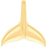 Jewels By Lux 14kt Yellow Gold Womens Humpback Whale Tail Fish Ocean Charm Pendant