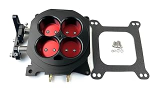 PATEYNEY 1000 CFM 4-Barrel 4150 CNC Billet Throttle Body Black