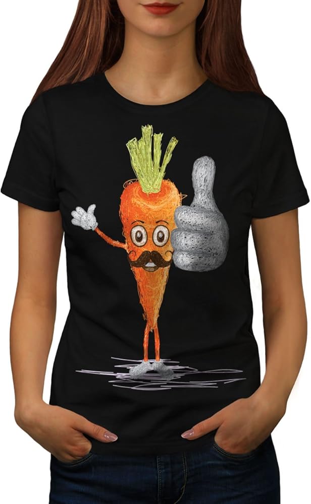 Vegan Carrot Food T Shirt Carrot Casual Design Printed Tee 5219 Jznovelty