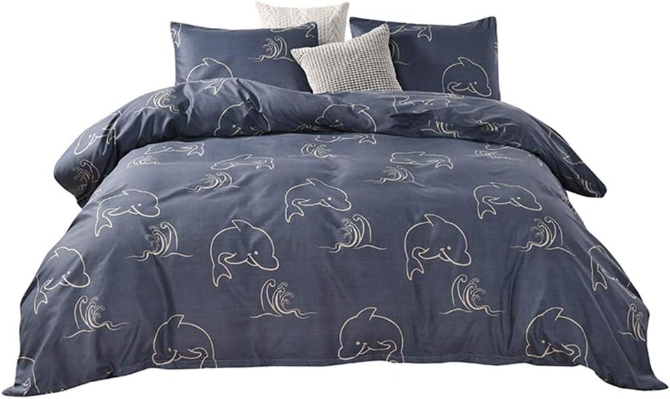 OYY Manufacture Duvet Cover, Pillowcase, Super Silk, Home Textiles (Size : King)