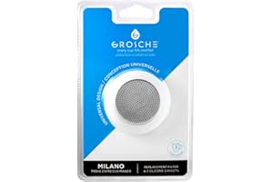 GROSCHE Milano Stovetop Espresso Maker Replacement - 3 Espresso Cup Size Silicone Gasket Seals (3 Seals) & 1 Replacement Filter Screen Kit for Moka Pots
