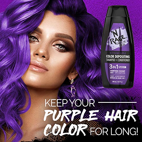 N Rage Color Depositing Shampoo + Conditioner 3 in 1 System NTriguing Purple Pricepulse
