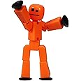 Zing StikBot Single Pack - Includes 1 StikBot - Collectible Action Figures and Accessories, Stop Motion Animation, Ages 4 and Up (Red Orange)