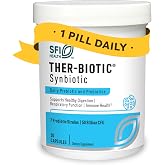 Klaire Labs SFI Health Ther-Biotic Synbiotic, 30 Count | Improved Digestive Health, Immune Support, Respiratory Function, Prebiotics and Probiotics for Women &amp; Men