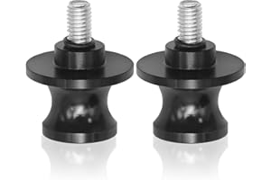AXGSRV Motorcycle Universal Swingarm Sliders Spools, CNC Aluminum Swing Arm Stand Screws (M6)