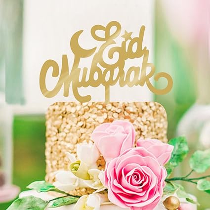 Gezichta Gateau De Mariage Aid Moubarak Ramadan Mariage Acrylique Gateau Musulmane Islam Paillettes Indiquant Decor Acrylique Moubarak 2 Taille Unique Amazon Fr Cuisine Maison