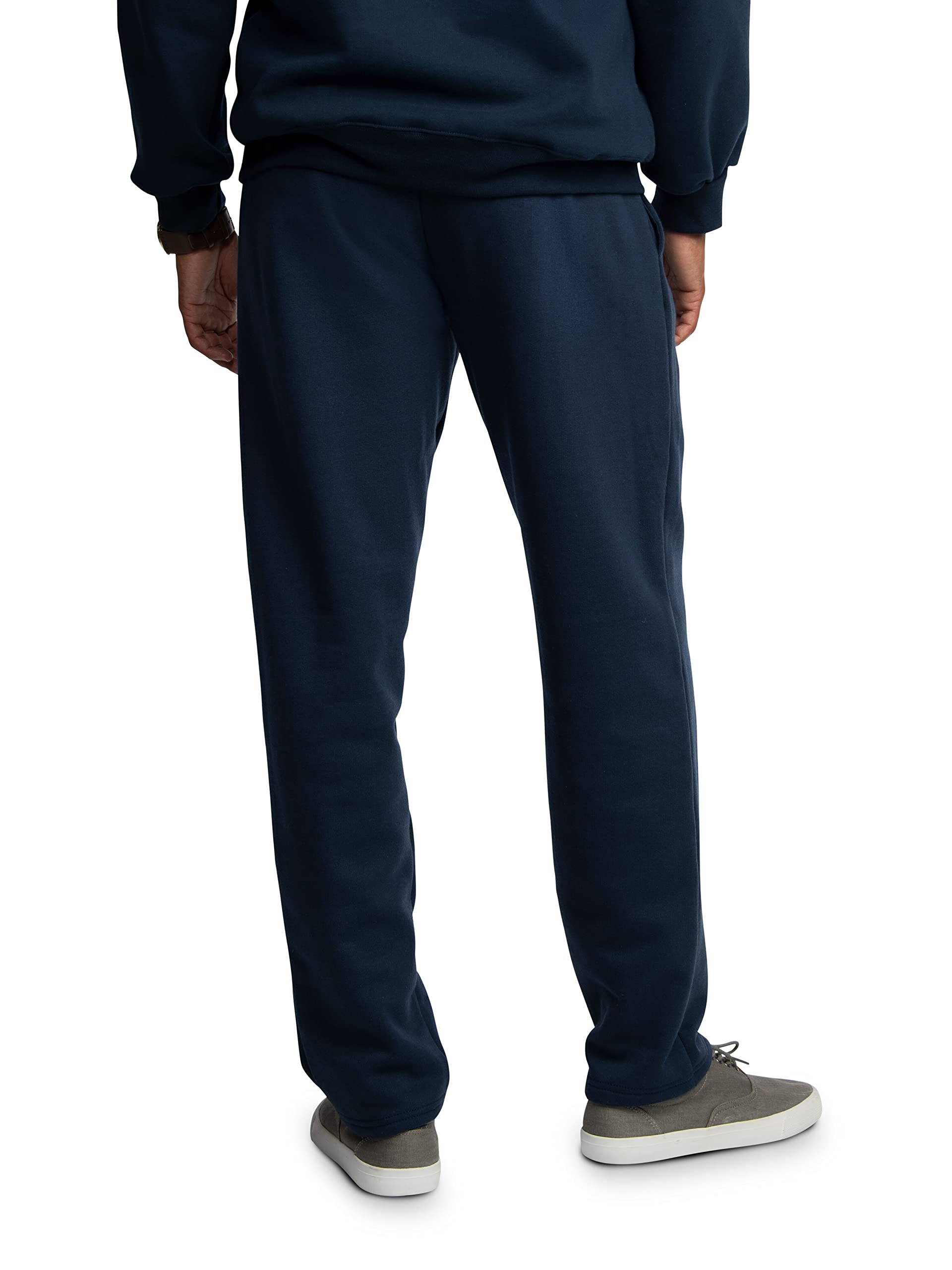 Fruit of the Loom Men's Eversoft Fleece Open Bottom Sweatpants with Pockets, Relaxed Fit, Moisture Wicking, Breathable