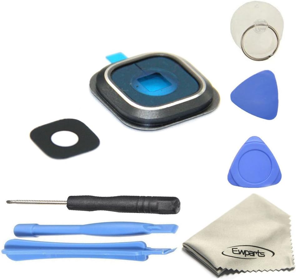 Ewparts for Samsung Galaxy Note 5 N920 N920a N920t N920f (All Carriers) camera lens with frame replacement +opening Tools (Black)