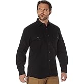 Rothco Heavyweight Solid Flannel Shirt - Rugged Comfortable Warm Outdoor Jacket Shacket