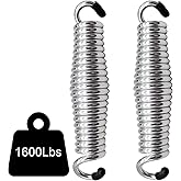 2Pack Heavy Duty Porch Swing Springs, 1600lb Capacity, Corrosion-Resistant Stainless Steel Spring for Hammock Chairs, Patio & Porch Swing Suspension