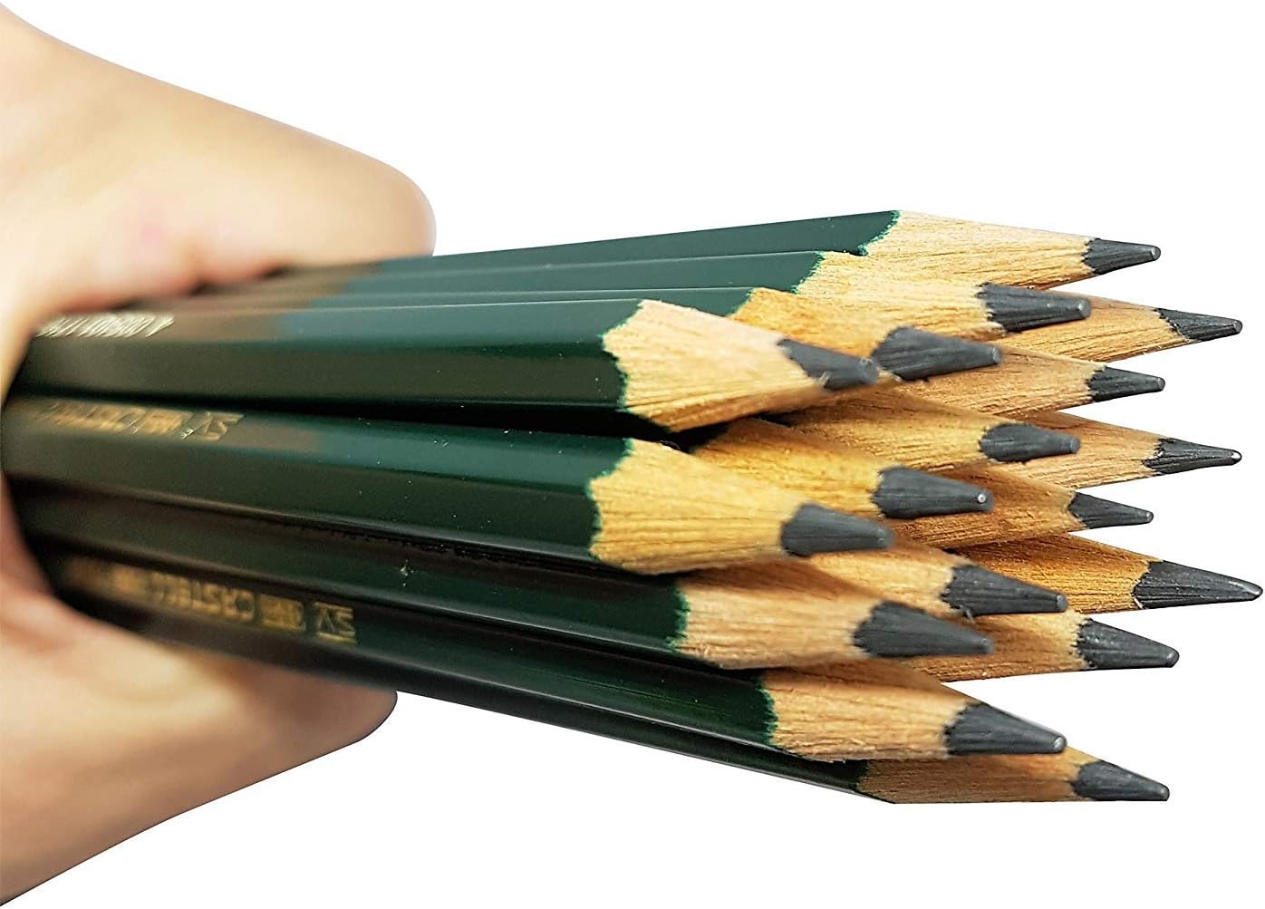 Faber-Castell Pencils, Castell 9000 Artist graphite pencils, 4B black lead Pencil for drawing, sketch, shading - box of 12 : Office Products