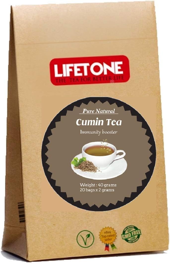 lifetone the tea for better life, Cumin Tea | Herbal Supplement | Cleanse Laxative Tea | Tummy Tea (20 Teabags)