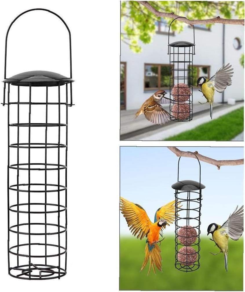 Aisoway Portable Bird Parrot Feeder Hanging Feeding Food Container for Outdoor Garden Tool