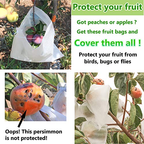 AllwaySmart 100 Fruit Protection Bags from Birds Fruit Cover for